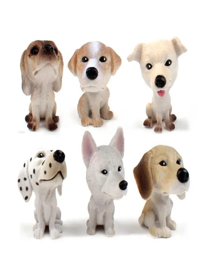 DIMAZO Small Kids Sea & Wild Animal Toys Sets for Fun, Educational, Spark Imagination and Learning (Multi Choice Sets) (Baby Dog) 6pcs - Image 2